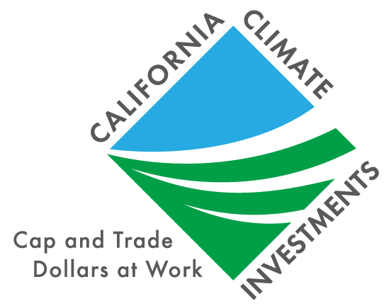 California Climate Investments logo with text Cap and Trade Dollars at Work.